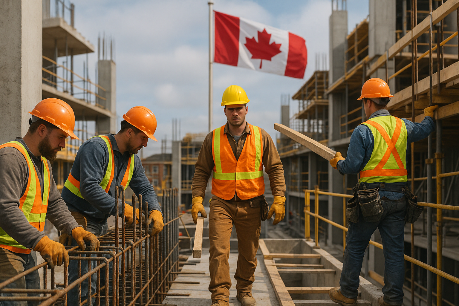 فرص العمل في كندا 2026 :وظيفة بناء بدون شهادة